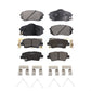 Front Rear Ceramic Brake Pads Kit For 2016 Kia Soul EV From Chassis VIN #160921 KTC-100128