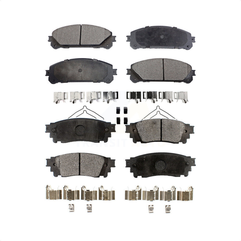 Front Rear Ceramic Brake Pads Kit For Lexus NX200t NX300 Toyota Camry NX300h Avalon KTC-100142