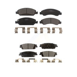 Front Rear Ceramic Brake Pads Kit For Chevrolet Silverado 1500 GMC Sierra Tahoe Suburban Yukon Cadillac XL Escalade ESV LD Limited KTC-100159