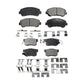 Front Rear Ceramic Brake Pads Kit For 2010-2013 Suzuki Kizashi KTC-100166