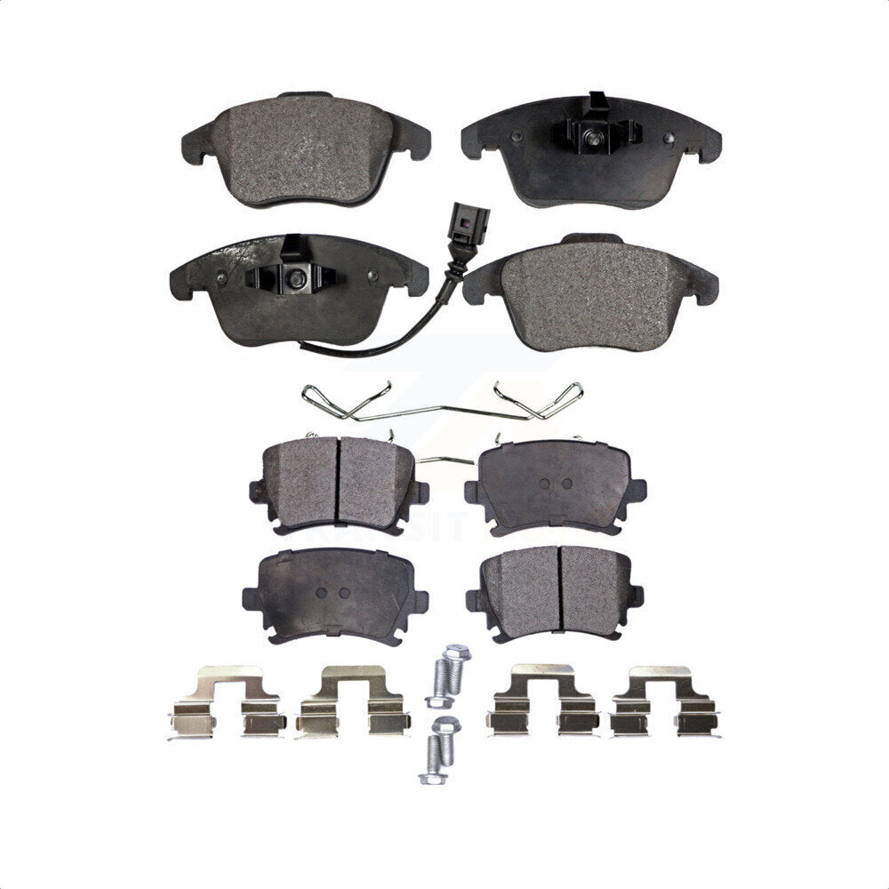 Front Rear Ceramic Brake Pads Kit For Volkswagen Tiguan Audi Q3 Limited Quattro KTC-100168
