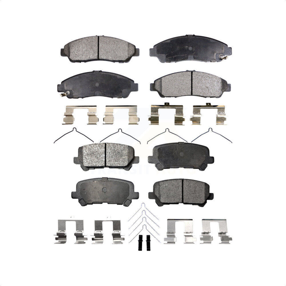 Front Rear Ceramic Brake Pads Kit For Honda Pilot Acura MDX ZDX KTC-100171