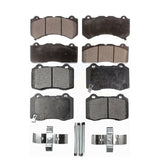 Front Rear Ceramic Brake Pads Kit For Jeep Grand Cherokee Dodge Charger Chevrolet Camaro Challenger Cadillac CTS Durango KTC-100182