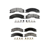 Front Rear Ceramic Brake Pads Kit For Nissan NV2500 TITAN XD NV3500 NV1500 KTC-100190