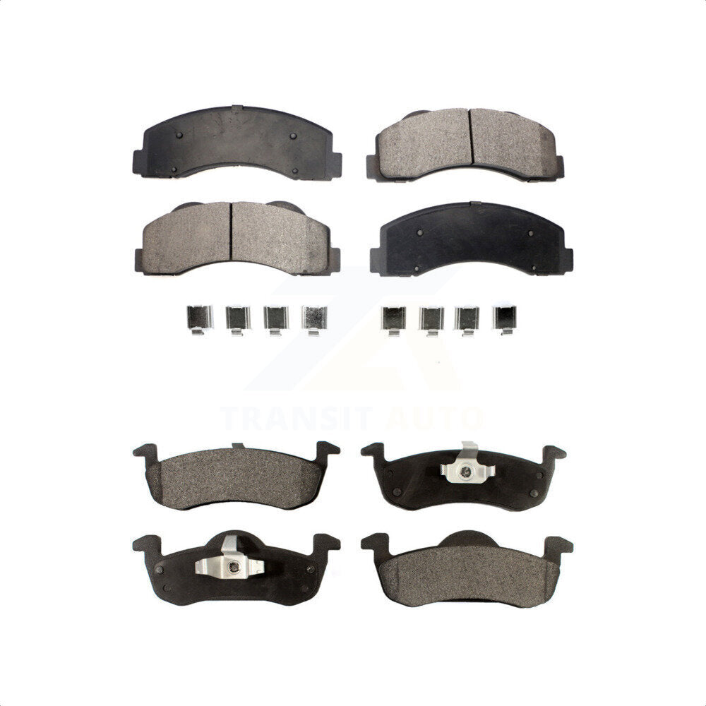 Front Rear Ceramic Brake Pads Kit For 2010-2017 Ford Expedition Lincoln Navigator KTC-100197