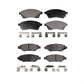 Front Rear Ceramic Brake Pads Kit For Cadillac SRX Saab 9-4X KTC-100202