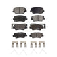 Front Rear Ceramic Brake Pads Kit For 2014-2017 Kia Rondo With Electric Parking KTC-100207