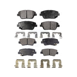 Front Rear Ceramic Brake Pads Kit For Hyundai Sonata Kia Optima KTC-100208