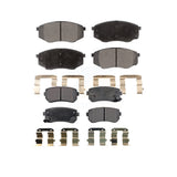 Front Rear Ceramic Brake Pads Kit For Hyundai Tucson Kia Sportage FWD KTC-100210
