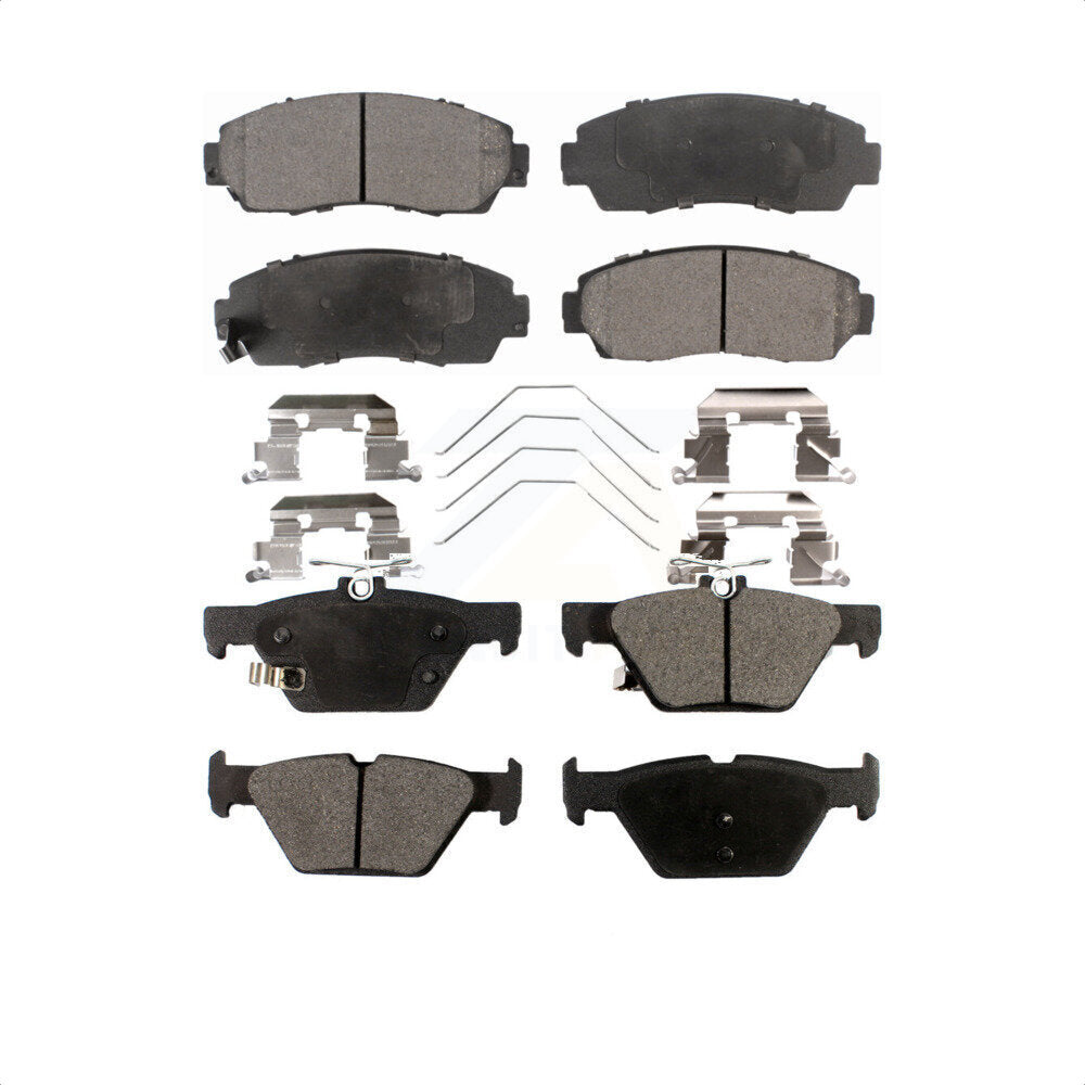 Front Rear Ceramic Brake Pads Kit For 2016-2019 Subaru Legacy 2.5L KTC-100233