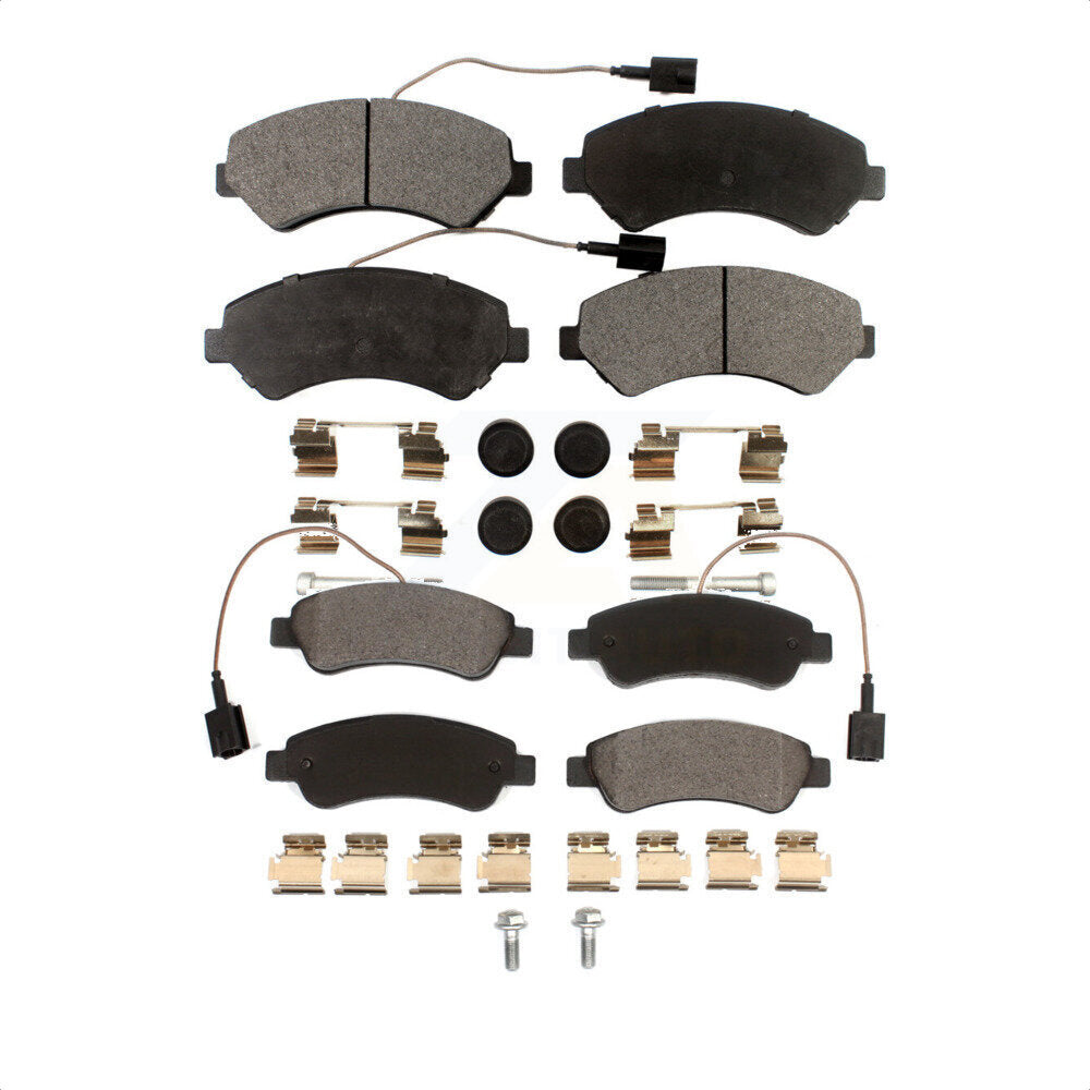 Front Rear Ceramic Brake Pads Kit For Ram ProMaster 1500 2500 3500 KTC-100240