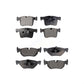 Front Rear Ceramic Brake Pads Kit For 2012 BMW 320i KTC-100246