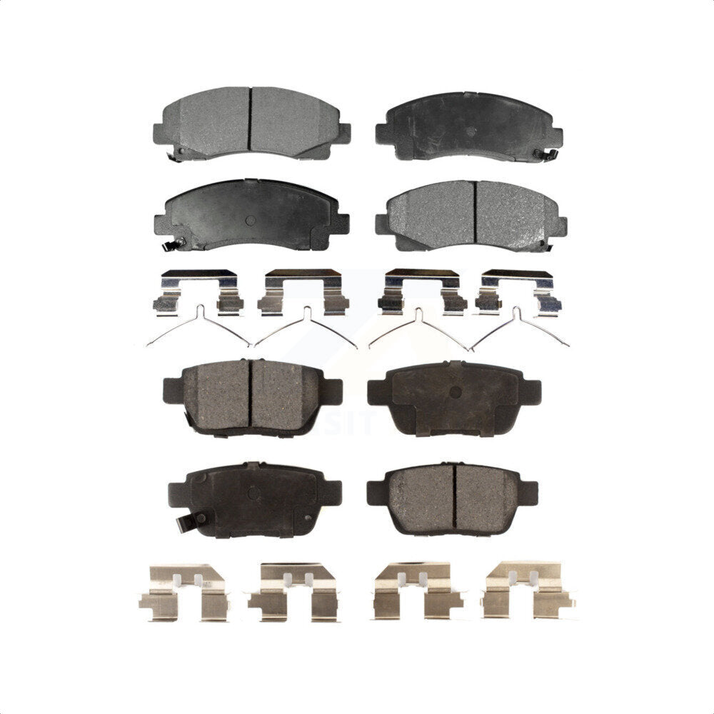 Front Rear Ceramic Brake Pads Kit For Honda Ridgeline Acura TL KTC-100254