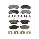 Front Rear Ceramic Brake Pads Kit For Honda Ridgeline Acura TL KTC-100254