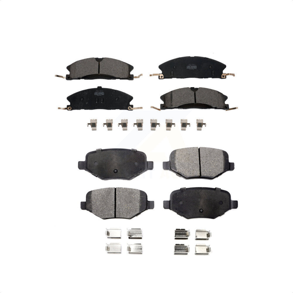 Front Rear Ceramic Brake Pads Kit For Ford Explorer Police Interceptor Utility Lincoln MKS Flex Taurus MKT KTC-100262