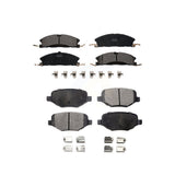 Front Rear Ceramic Brake Pads Kit For Ford Explorer Police Interceptor Utility Lincoln MKS Flex Taurus MKT KTC-100262