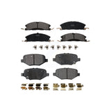 Front Rear Ceramic Brake Pads Kit For Ford Explorer Taurus Flex Police Interceptor Sedan Lincoln MKS Special Service KTC-100263