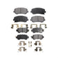 Front Rear Ceramic Brake Pads Kit For Mazda CX-5 KTC-100264
