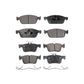 Front Rear Ceramic Brake Pads Kit For Ford Escape Lincoln MKC KTC-100273