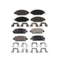 Front Rear Ceramic Brake Pads Kit For Nissan Pathfinder Murano INFINITI QX60 JX35 KTC-100274