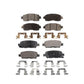 Front Rear Ceramic Brake Pads Kit For Nissan Altima LEAF KTC-100275
