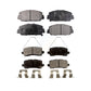 Front Rear Ceramic Brake Pads Kit For Acura RLX KTC-100285