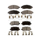 Front Rear Ceramic Brake Pads Kit For 2017-2020 Acura MDX KTC-100290
