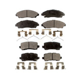 Front Rear Ceramic Brake Pads Kit For 2017-2020 Acura MDX KTC-100290