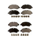 Front Rear Ceramic Brake Pads Kit For Ford Transit-250 Transit-350 Transit-150 HD KTC-100298