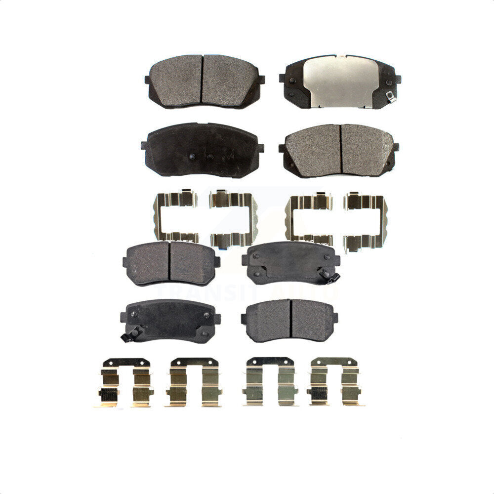 Front Rear Ceramic Brake Pads Kit For 2015 Hyundai Sonata GAS engine With Manual Parking KTC-100302