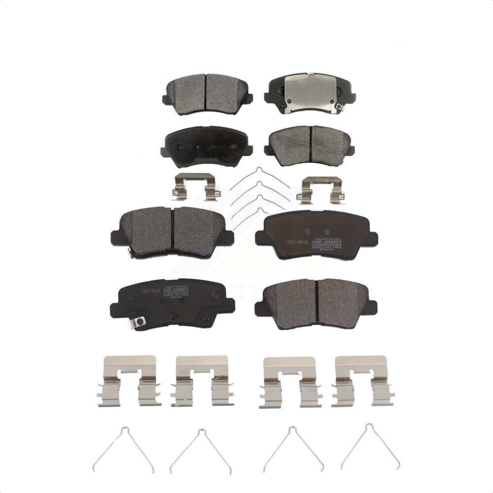 Front Rear Ceramic Brake Pads Kit For Hyundai Veloster Elantra GT KTC-100310