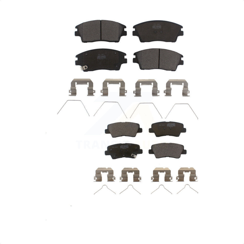 Front Rear Ceramic Brake Pads Kit For 2017-2020 Hyundai Elantra 1.6L KTC-100312