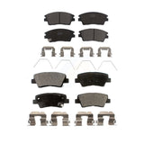 Front Rear Ceramic Brake Pads Kit For Hyundai Tucson Kia Sportage KTC-100313