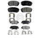 Front Rear Ceramic Brake Pads Kit For 2016 Hyundai Sonata GAS engine With Power Operated Parking KTC-100314