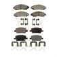 Front Rear Ceramic Brake Pads Kit For Chevrolet Traverse GMC Acadia Cadillac XT5 Buick Enclave Blazer XT6 KTC-100317