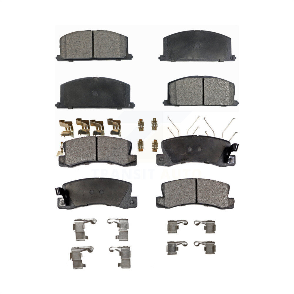 Front Rear Ceramic Brake Pads Kit For Toyota Corolla Celica Geo Prizm Chevrolet Nova KTC-100320
