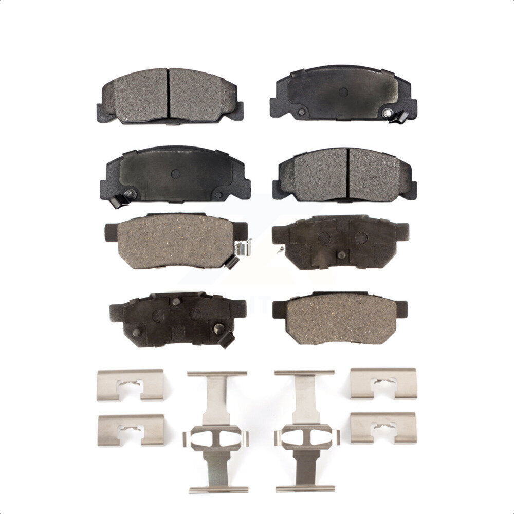 Front Rear Ceramic Brake Pads Kit For Honda Civic del Sol KTC-100321