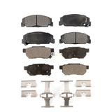 Front Rear Ceramic Brake Pads Kit For Honda Civic del Sol KTC-100321