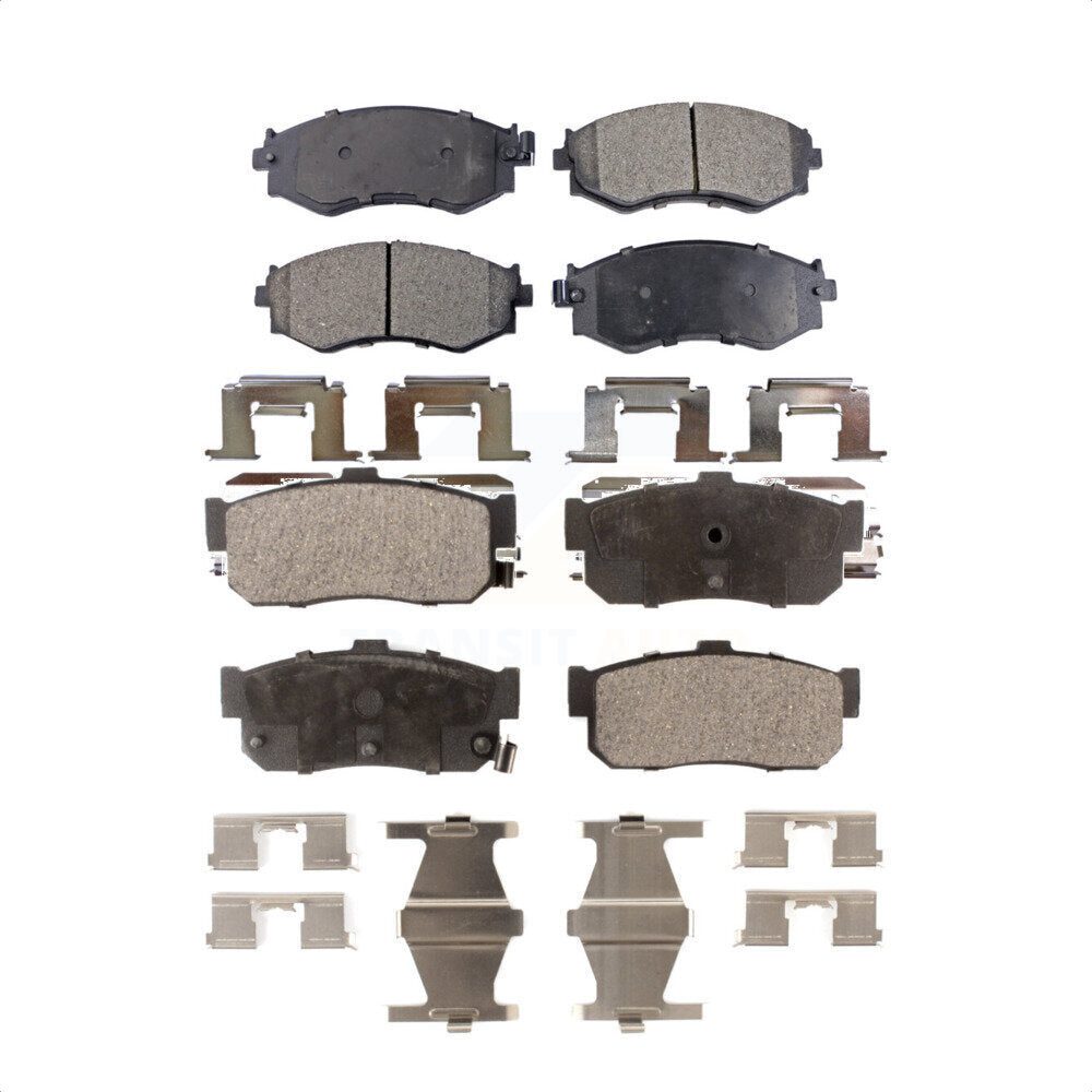 Front Rear Ceramic Brake Pads Kit For Nissan Sentra Infiniti G20 INFINITI KTC-100326