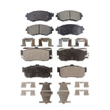 Front Rear Ceramic Brake Pads Kit For Nissan Sentra Infiniti G20 INFINITI KTC-100326