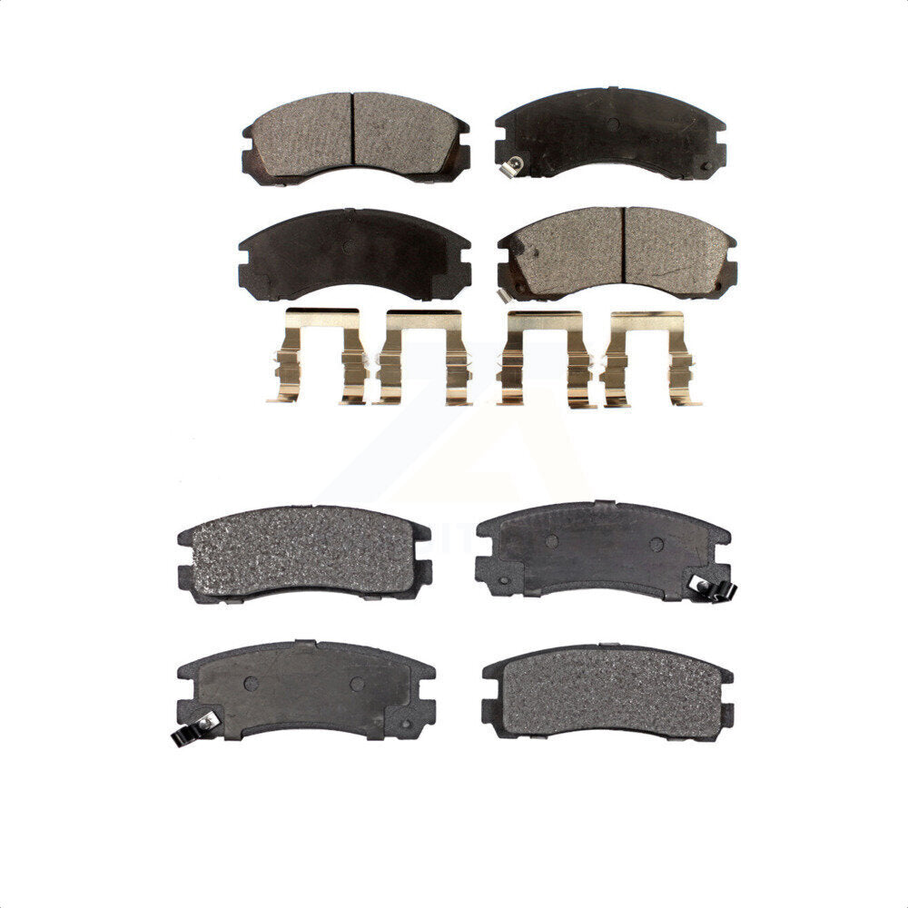 Front Rear Ceramic Brake Pads Kit For Mitsubishi Eclipse 3000GT Galant Dodge Stealth Eagle Talon Diamante KTC-100339