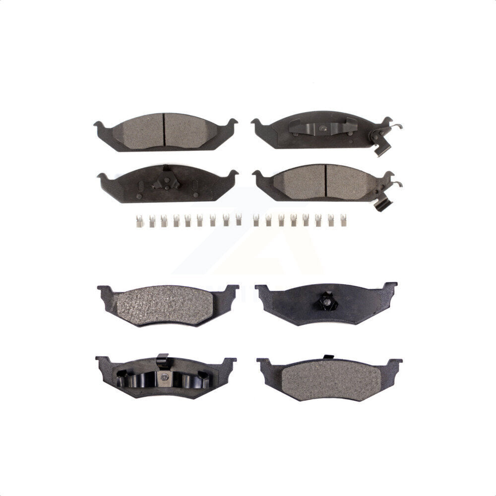 Front Rear Ceramic Brake Pads Kit For Chrysler Sebring Dodge Stratus Cirrus Plymouth Breeze KTC-100350
