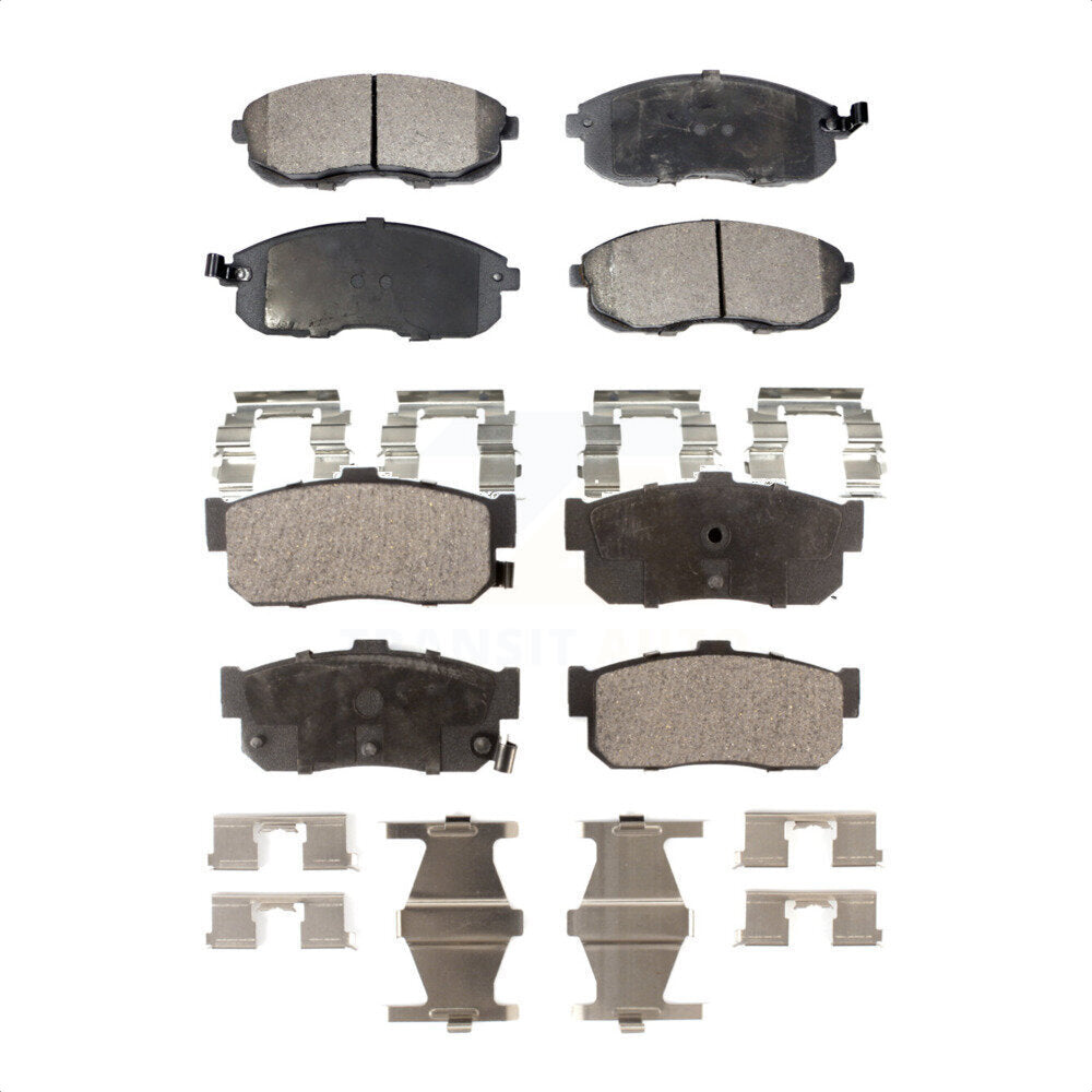 Front Rear Ceramic Brake Pads Kit For Nissan Altima Maxima Sentra Infiniti I30 G20 Altra EV INFINITI KTC-100354