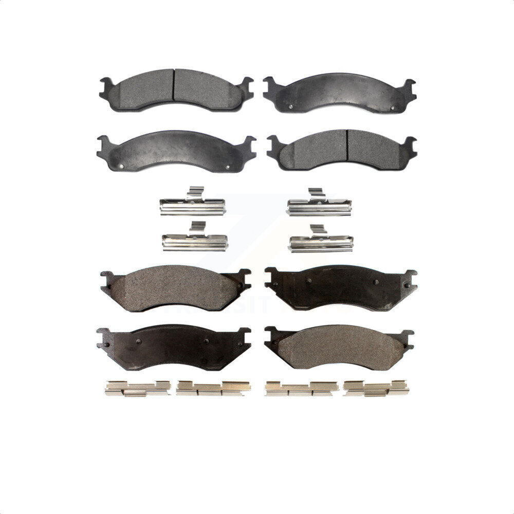 Front Rear Ceramic Brake Pads Kit For 2001-2002 Dodge Ram 2500 3500 KTC-100356