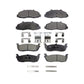 Front Rear Ceramic Brake Pads Kit For Ford F-150 Heritage Lincoln Blackwood KTC-100359