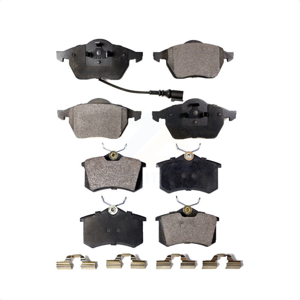 Front Rear Ceramic Brake Pads Kit For Volkswagen Jetta Beetle Golf Audi TT Quattro A6 KTC-100362
