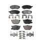 Front Rear Ceramic Brake Pads Kit For Hyundai Elantra Tiburon KTC-100365