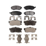 Front Rear Ceramic Brake Pads Kit For INFINITI G20 KTC-100366
