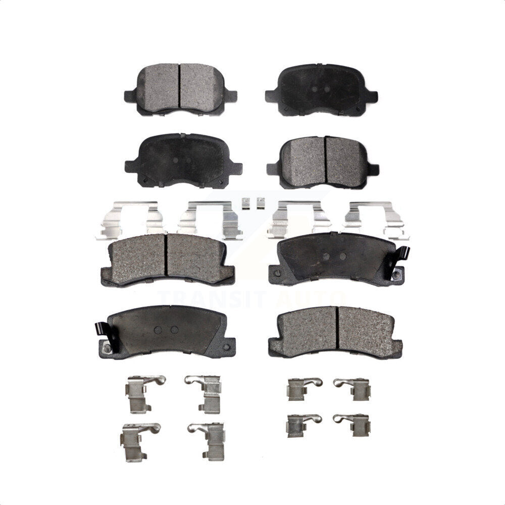Front Rear Ceramic Brake Pads Kit For 2002 Chevrolet Prizm KTC-100381