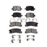 Front Rear Ceramic Brake Pads Kit For 2002 Chevrolet Prizm KTC-100381